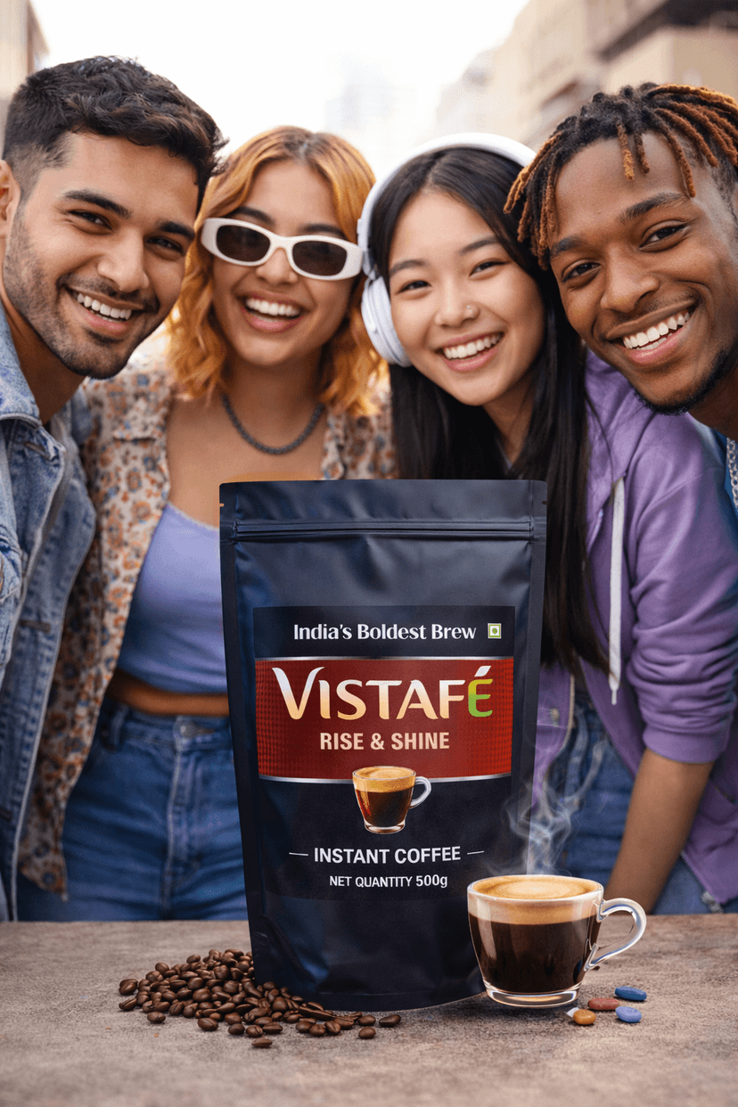Vistafe Rise & Shine Strong Instant Coffee view 3