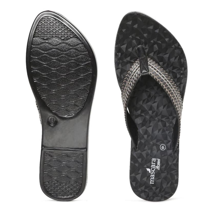 Paragon Women's Black Flip Flops (K7201L-BLK ) UK: 8 view 4