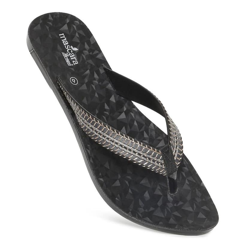 Paragon Women's Black Flip Flops (K7201L-BLK ) UK: 8 view 5