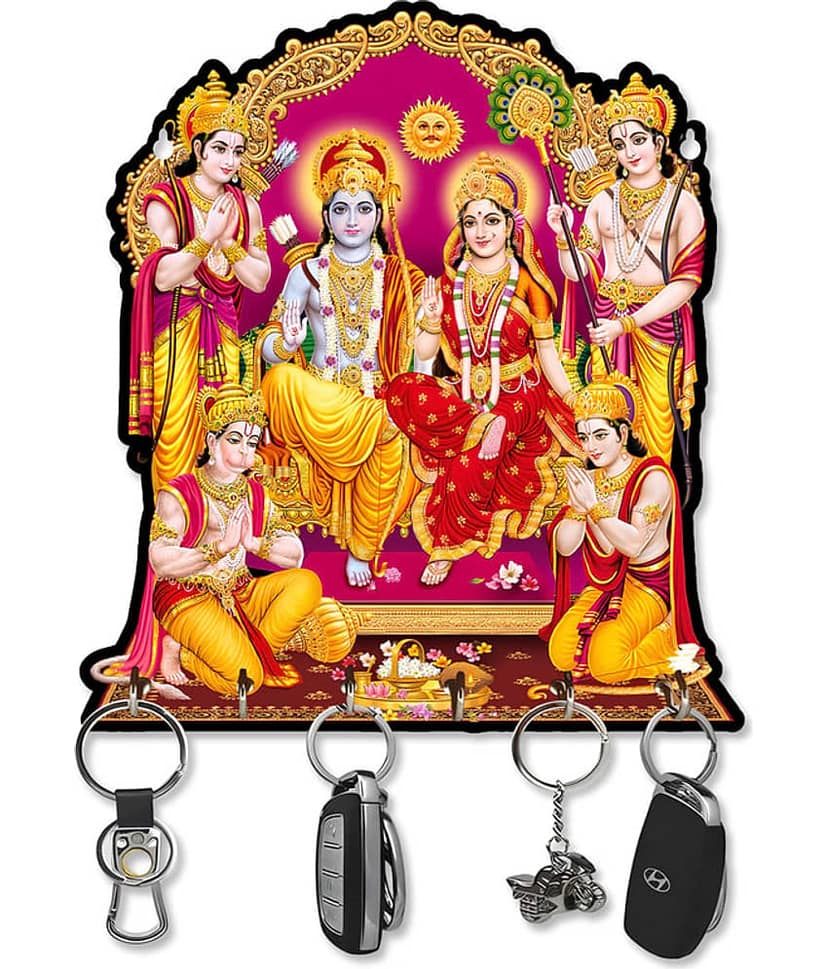LCUPR Multicolour Cardboard Key Holder - Pack of 1