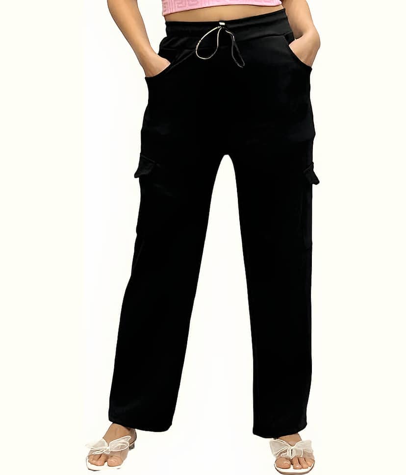 MULTIWA Pack of 1 Cotton Regular Women's Cargo Pants ( Pink )