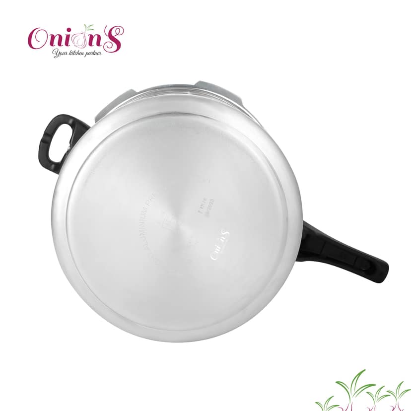 Onions Aluminium Pressure Cooker with Outer Lid Gas Stove Compatible view 2