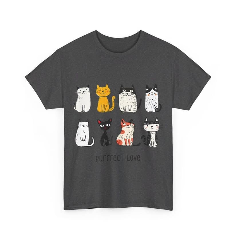 Clothikoo Premium Cat Printed Heavy Cotton Tee view 5