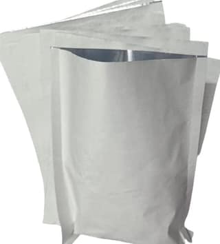 Divatos Paper Aluminum Laminated Foil Poly Pouch 8X10 Inch | Disposable Eco-Friendly for Picnic BBQ Bakery Roti Momos Restaurants Takeaway & Cloud Kitchen Food Delivery and Multi Use (Pack of 50)