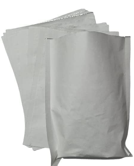 Divatos Paper Aluminum Laminated Foil Poly Pouch 8X10 Inch | Disposable Eco-Friendly for Picnic BBQ Bakery Roti Momos Restaurants Takeaway & Cloud Kitchen Food Delivery and Multi Use (Pack of 50) view 2