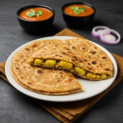 Aloo Pyaz Paratha (2Pcs)