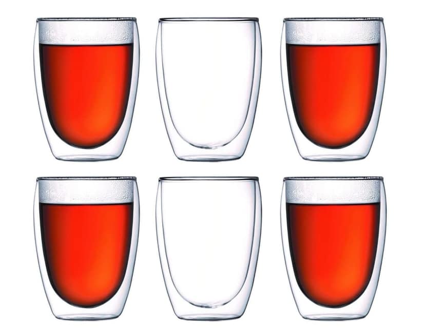 Double Walled Glass Coffee Cups, Heat Resistant, Dishwasher Safe, Macchiato Latte Glass Cups, Christmas Valentines Fathers Mothers Day Birthday Gift(350ml)