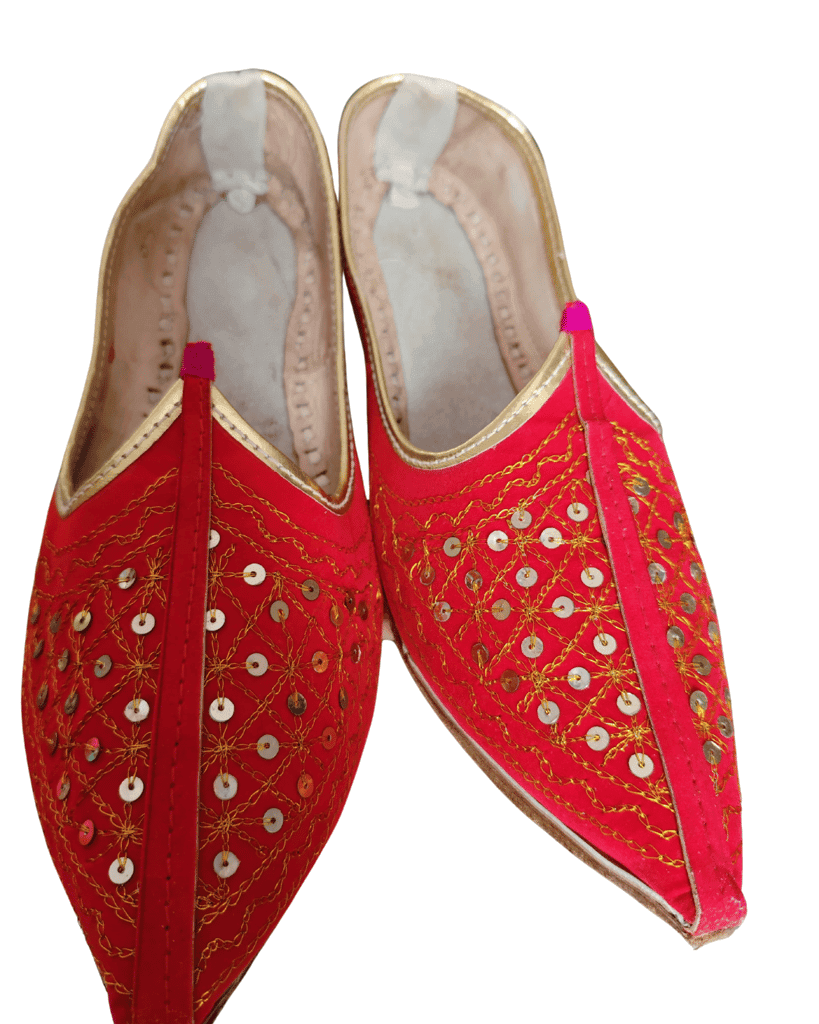 Raj Sakhi Leather Male Juti - Red view 3