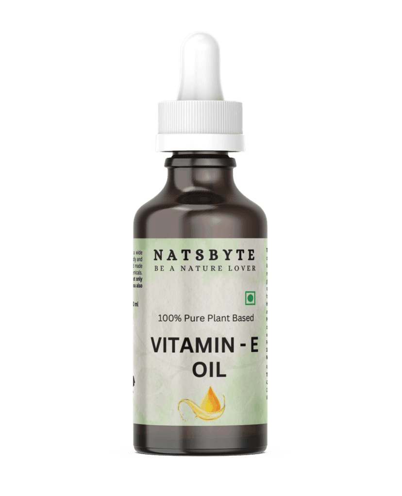 Vitamin E Oil For Face - 30 ml | Best Oil For Face, Body and Nail From Veg Vitamin E Source | Nourish Your Face and Repair Damaged Skin Naturally. - The Earth Trading (Natsbyte)