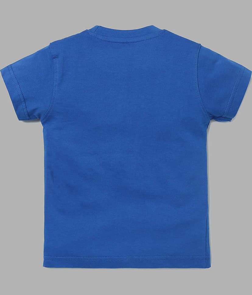 ETCHED DESIGN Pack of 1 Boys Cotton T-Shirt & Shorts Set ( Multicolor ) view 3