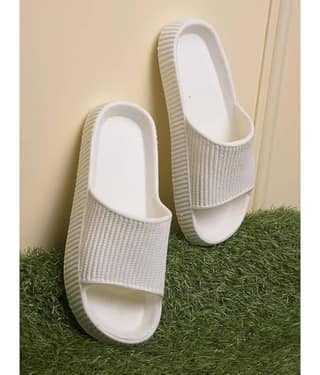 Richale 4444 White Men's Slide Flip Flop