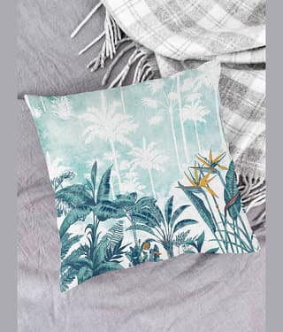 Houzzcode Single Green Pillow Cover