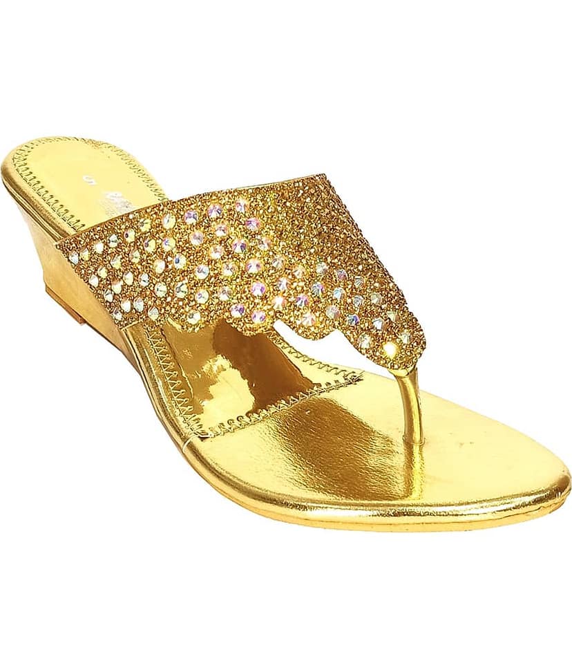Racecourse - Gold Women's Slip On Heels