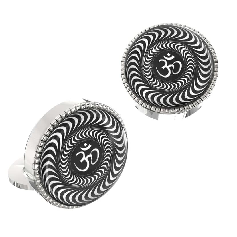The Smart Buttons - Shirt Button Cover Cufflinks for Men - OM Design view 2