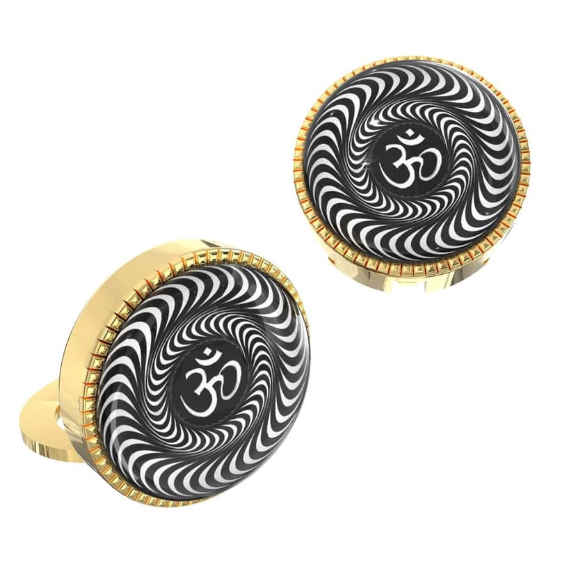The Smart Buttons - Shirt Button Cover Cufflinks for Men - OM Design view 8