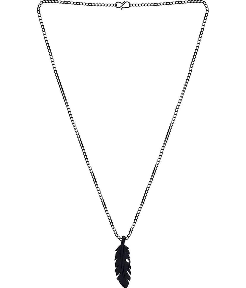Silver Shine - Black Pendant set ( Pack of 1 ) view 2