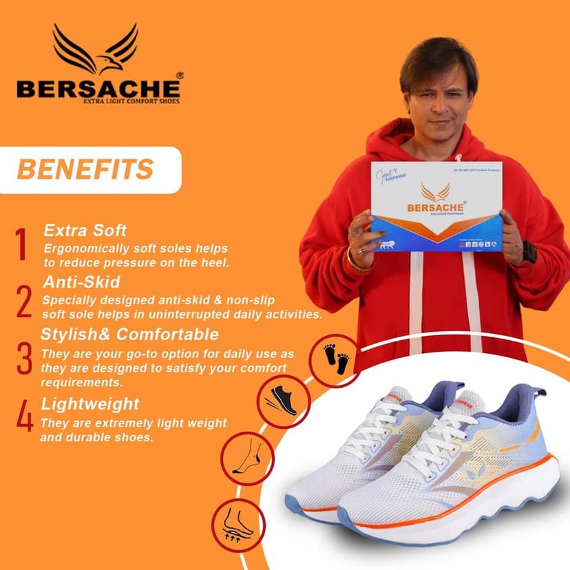 Bersache Premium Sports ,walking,Gym,cricket, Trending Running Shoes For Men's view 2