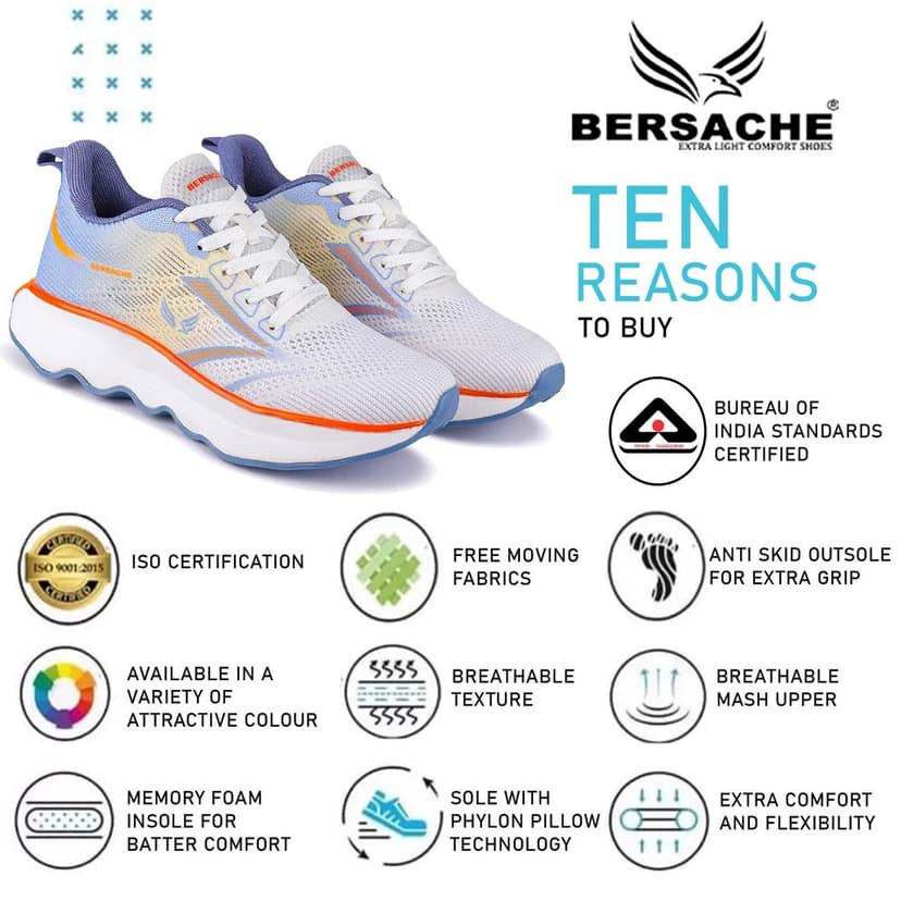 Bersache Premium Sports ,walking,Gym,cricket, Trending Running Shoes For Men's view 7
