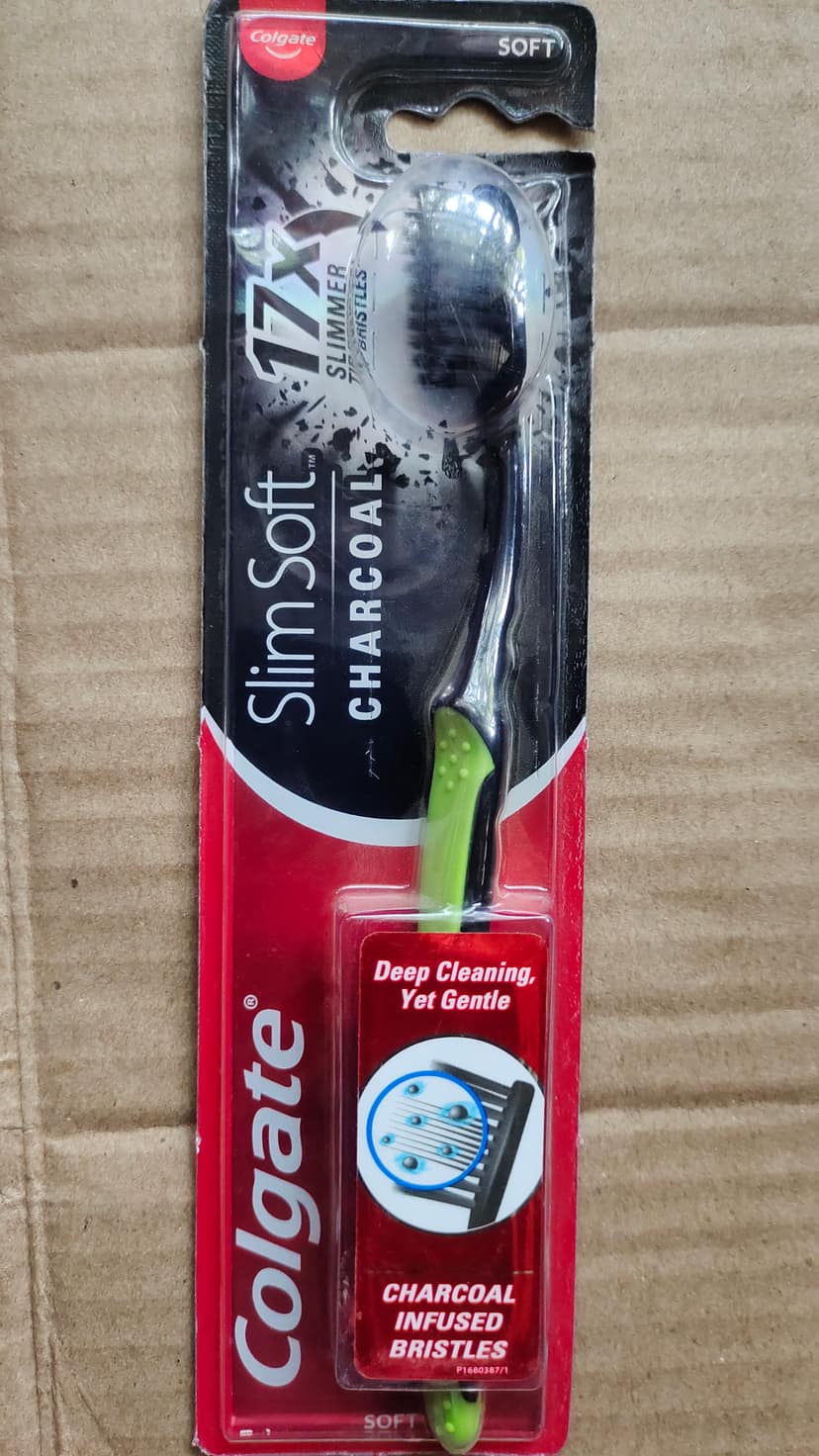 Colgate toothbrush - Smil Soft and charcoal infused bristles
