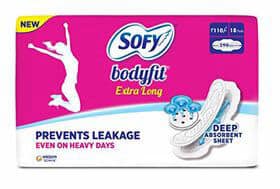 Sofy Extra Long Body Fit Pads, 18 Pcs