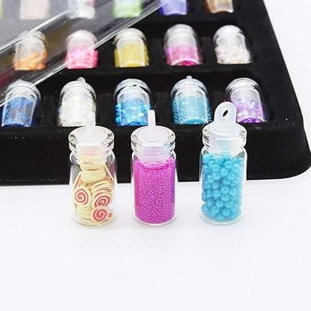 Glitter Set of Nail Decoration, Nail Art Tool for Nail Decoration - 48 Colors - Fine Glitter for Resin, Crafts, Tumblers, Nails, and More (Multicolor) view 3