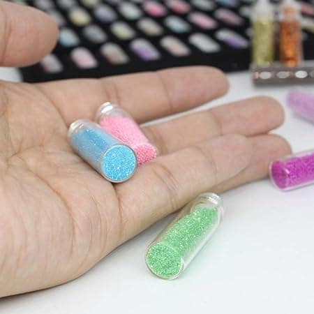 Glitter Set of Nail Decoration, Nail Art Tool for Nail Decoration - 48 Colors - Fine Glitter for Resin, Crafts, Tumblers, Nails, and More (Multicolor) view 4