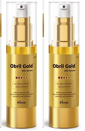 Brinton Obril Gold Skin Serum for Pigmentation & Skin whitening 30 Ml x Pack of 2