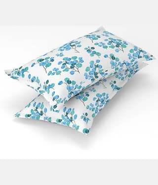 gharsaaz - Pack of 2 Poly Cotton Abstract Printed Standard Size Pillow Cover ( 68.58 cm(27) x 43.18 cm(17) ) - Multi-Colour
