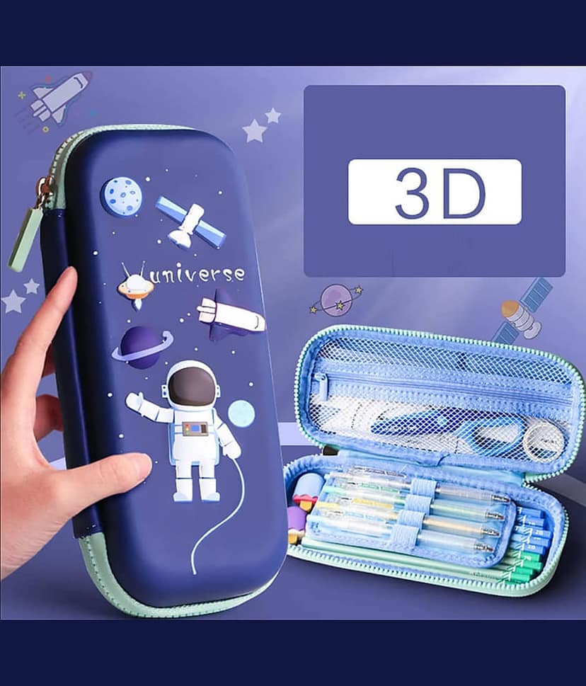 Villy 3D EVA Space Pencil Case for Kids - Pencil Pouch
