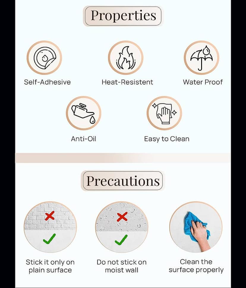 Asmi Collection Wall Stickers For Kitchen Nature Sticker ( 35 x 65 cms ) view 2