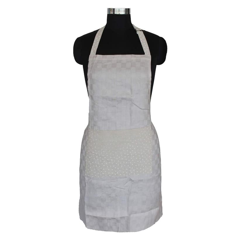 AIRWILL, 100% Cotton Designer Self Designed Bib Apron, Sized 65cm in Width and 80cm in Length with 2 Long Straps on Both Sides and Adjustable Buckle on Top. Pack of 1 pc