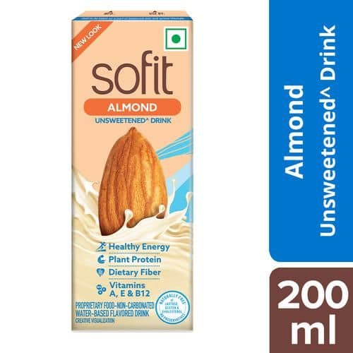 Sofit Almond Unsweetened Drink, 200 ml
