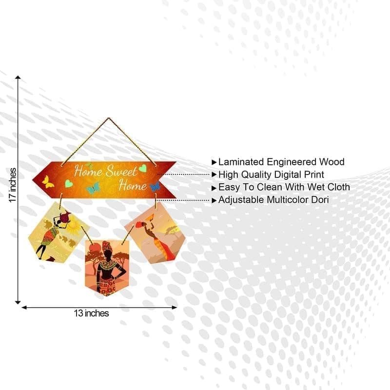 Wall Hangings for Home Decoration Items for Living Room Decor Welcome Home Wall Hanging for Home Office Decoration Handmade Craft Decorative Wall Art (WH2814) view 2