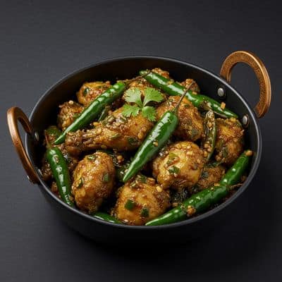 Green Chilly Chicken
