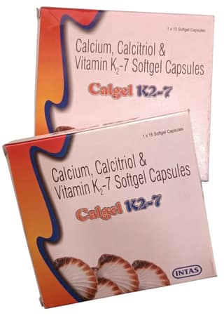 Intas Calgel K2-7 Softgel Capsules (1x15 Count)(Pack of 2)