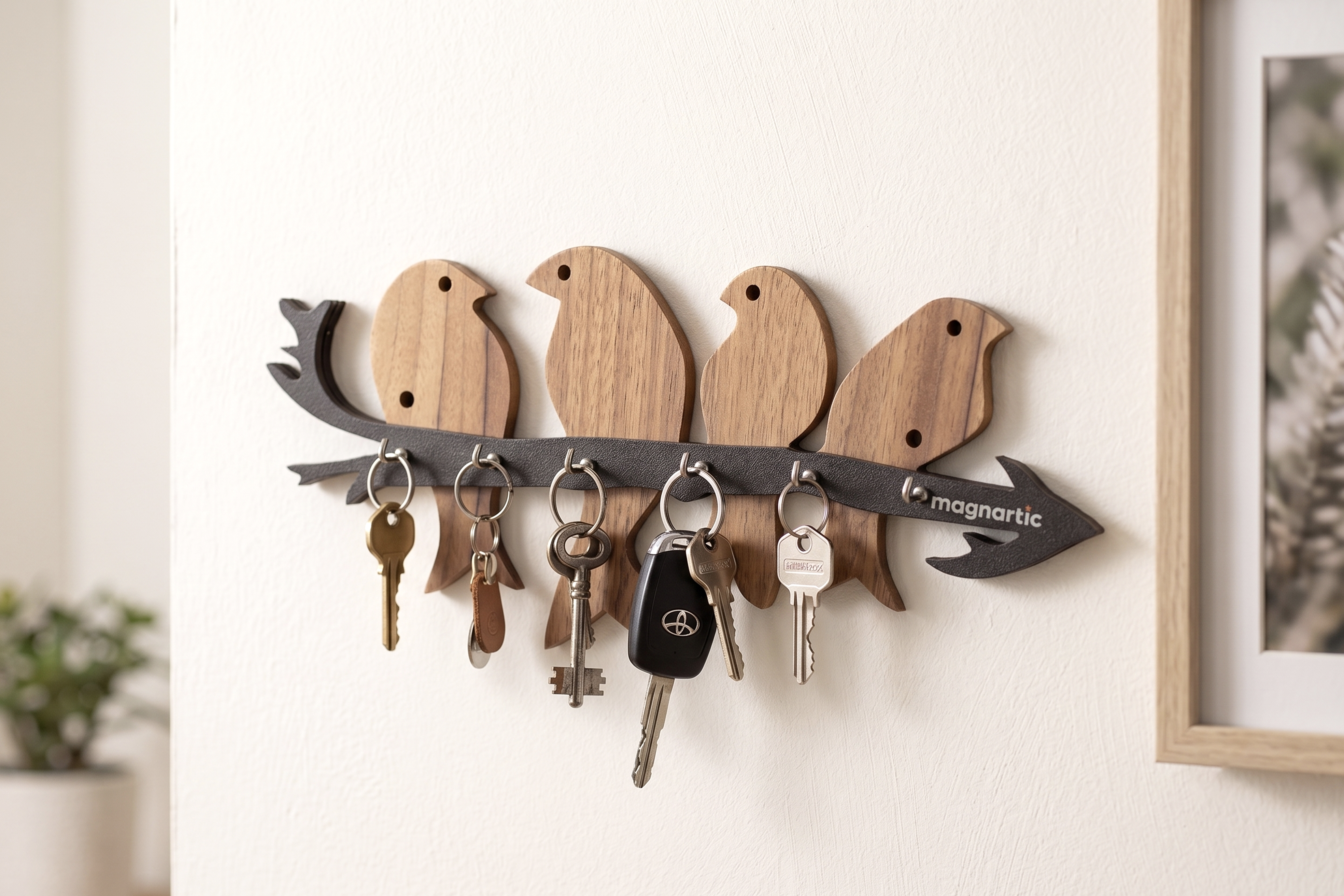 Decorative Birds Design Key Holder