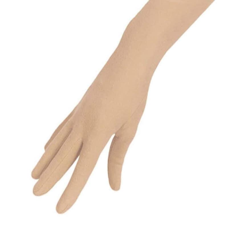 Nawani Unisex Cotton Full Hand Sun Protection Cover Gloves (Beige) - Set of 2 Pairs view 3