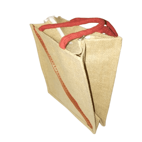 Jute Bag with Red Ribbon view 2