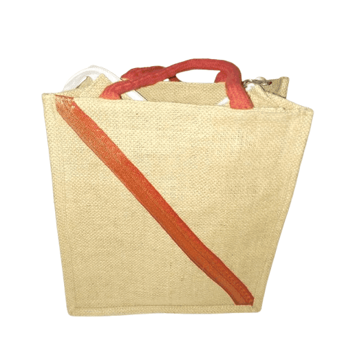 Jute Bag with Red Ribbon view 4