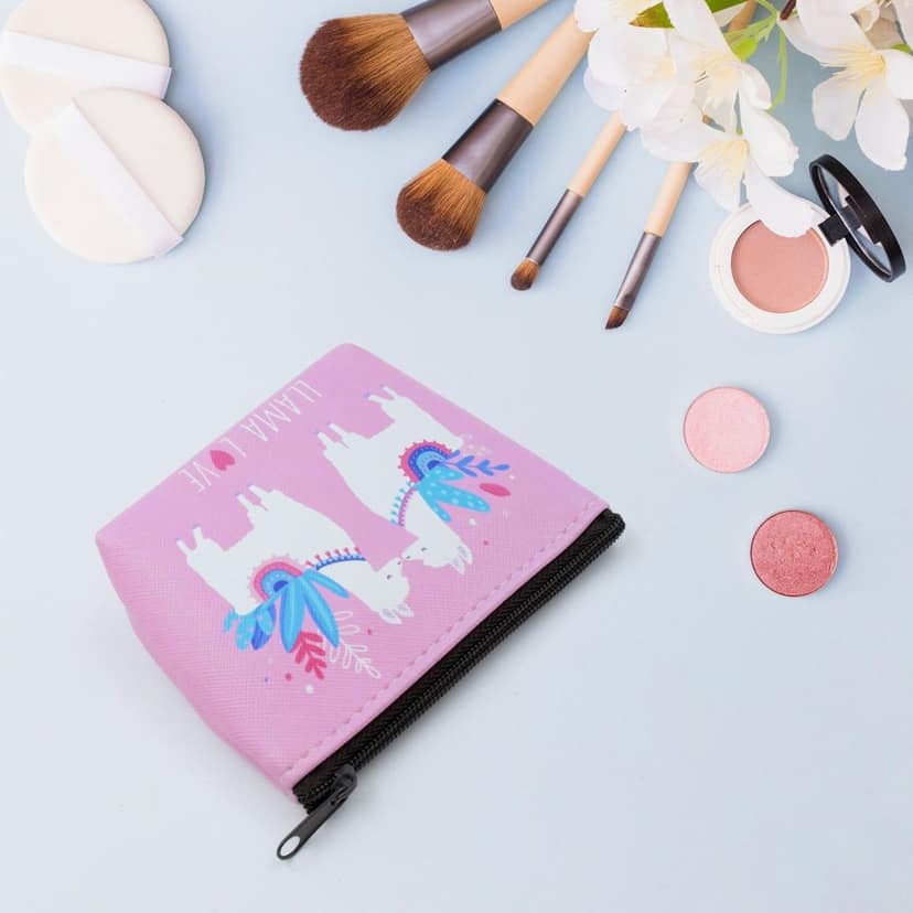 Mini Reusable Multipurpose Washable Pouch Case Travel, Boys & Girls Pouch with Zip, Cosmetic Makeup Pouch, Mini Backpack, for Travel (10x9CM) view 3