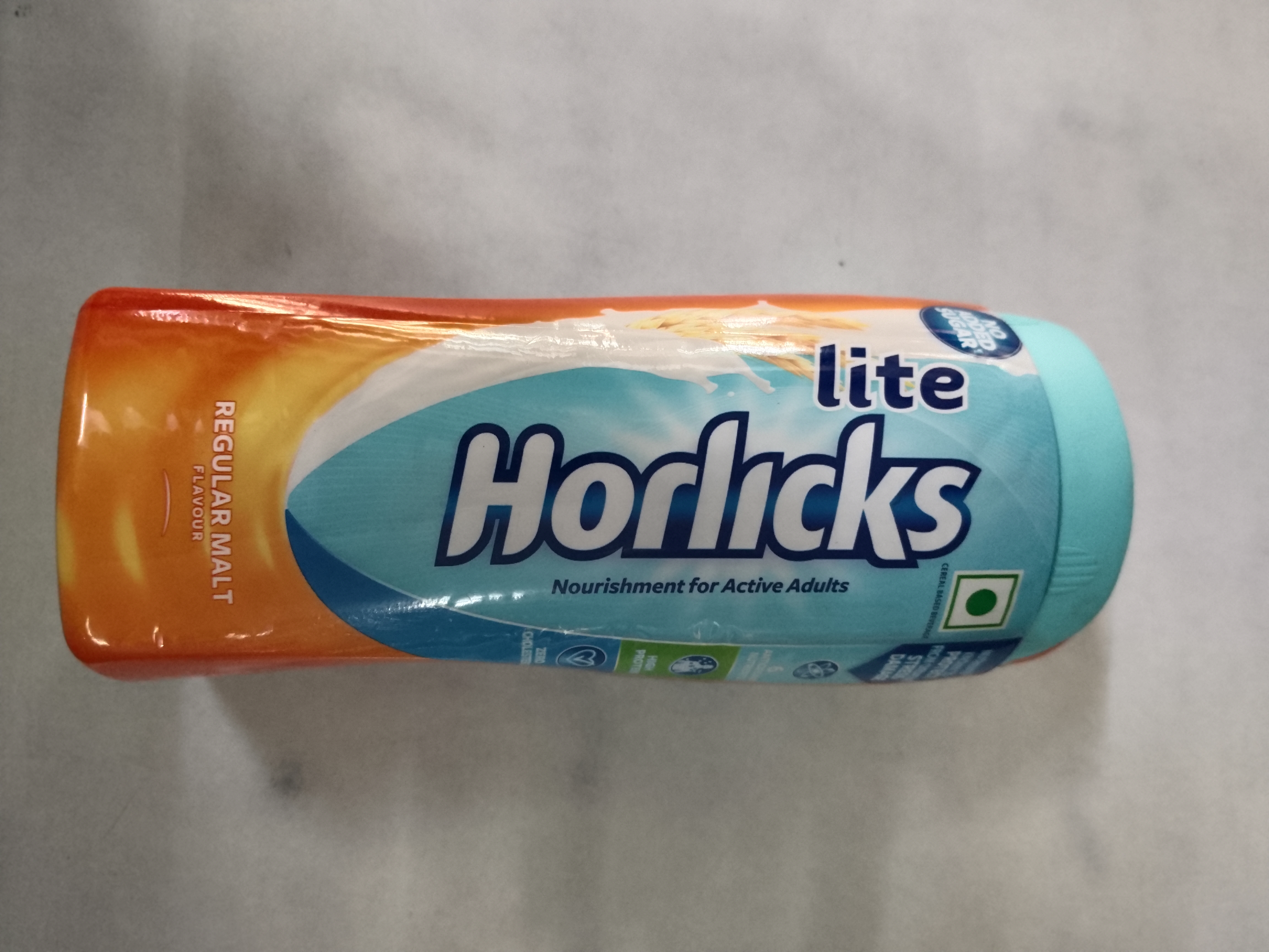 Lite horlicks nourishment for active adult regular malt flavour jar