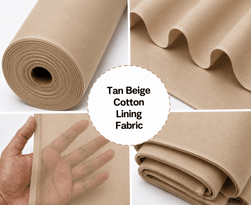 Tan Beige Cotton Lining Fabric – Chhota Panna, Tan Beige Cotton Lining Cloth – Chhota Panna, Beige Cotton Lining Fabric – Chhota Panna, Cotton Garment Lining Fabric – Chhota Panna, Tailoring Cotton Lining Fabric – Chhota Panna view 3