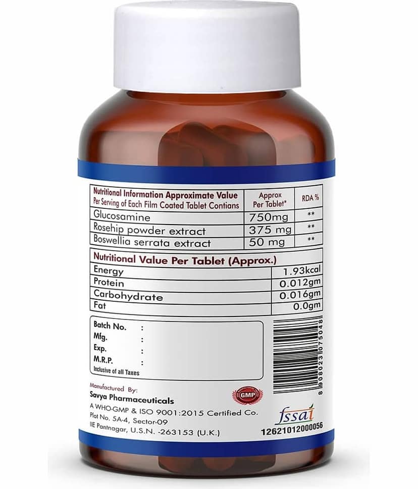Fytika Flexi Move| Glucosamine, Rosehip Powder extract- (Pack of 3) view 2