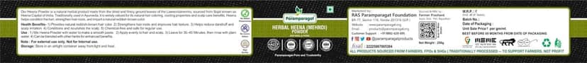 Paramparagat Herbal Heena Powder Natural & Pure Mehandi 250g view 6