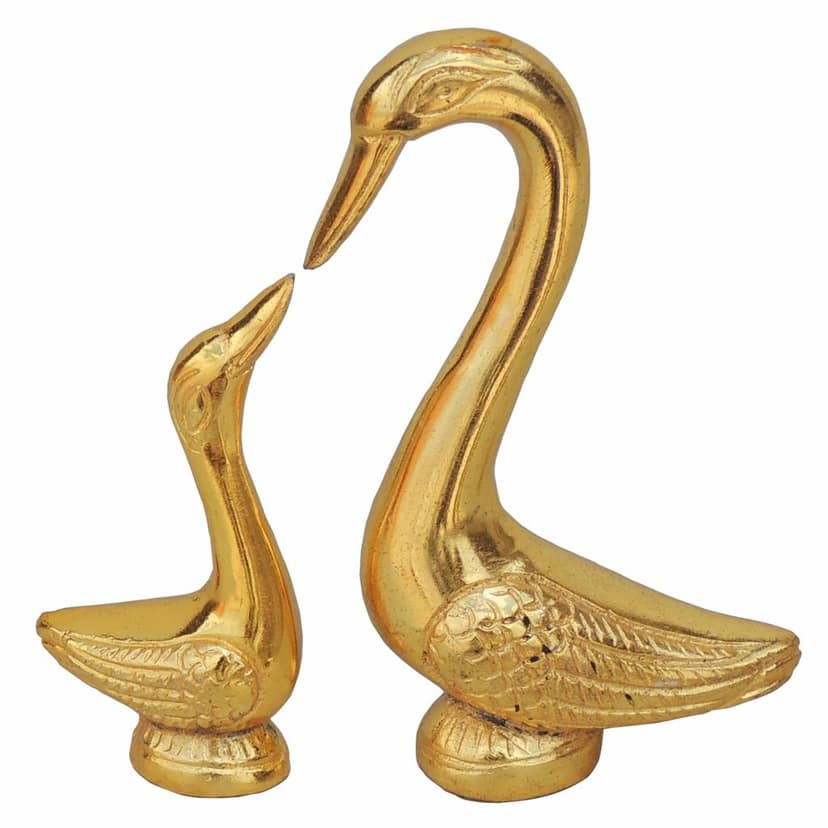 Aluminium Showpiece Duck Pair (ASMAS128 G) view 3