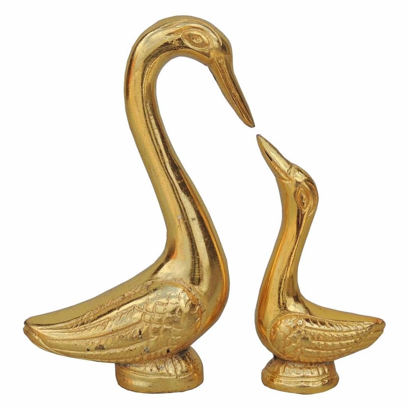 Aluminium Showpiece Duck Pair (ASMAS128 G) view 4