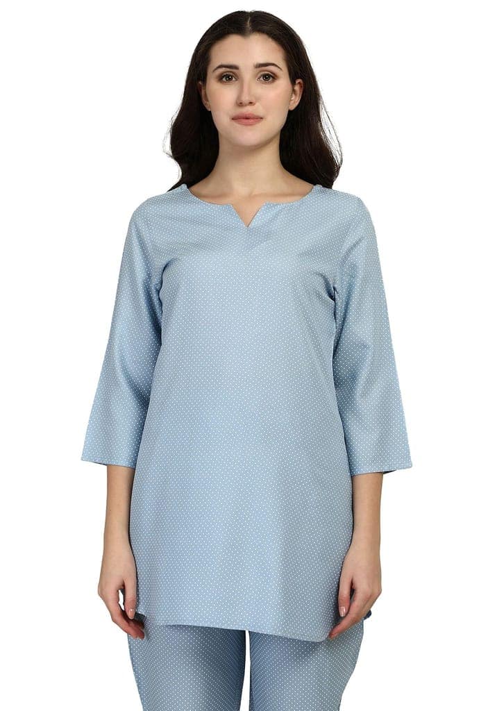 SHOPPING QUEEN Women's Heavy Rayon Night wear Top and Pyjama Set view 10