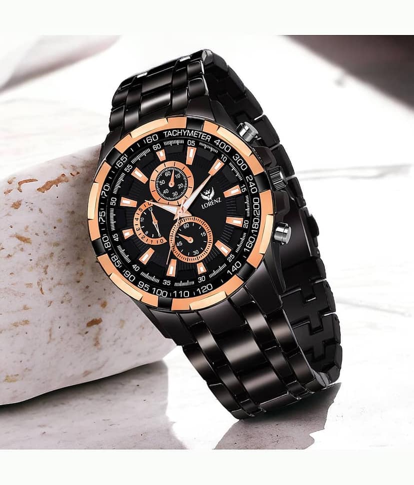 Lorenz Black Stainless Steel Analog Men's Watch