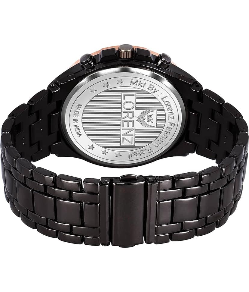 Lorenz Black Stainless Steel Analog Men's Watch view 2