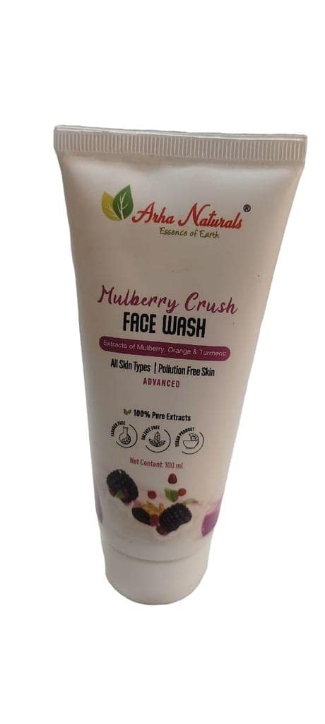 Aha Naturals Mulberry Crush Face Wash - 100ml